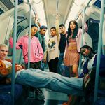 Everything Now cast on a tube carriage